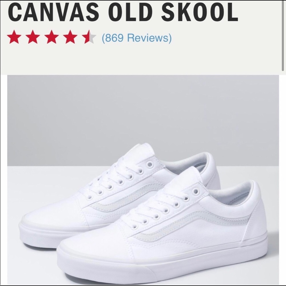 White old skool vans